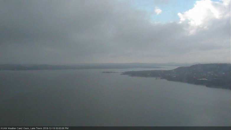 Lake Travis webcam, December 19, 2018 2:05 PM CT