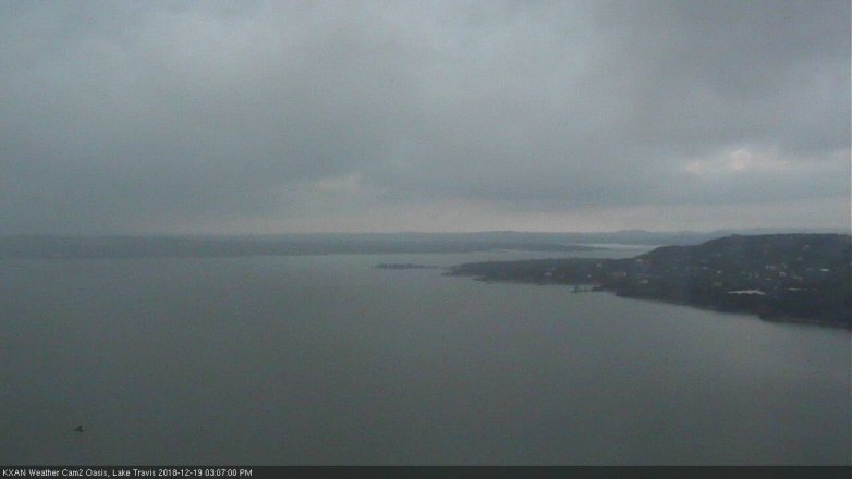 Lake Travis webcam, December 19, 2018 2:10 PM CT