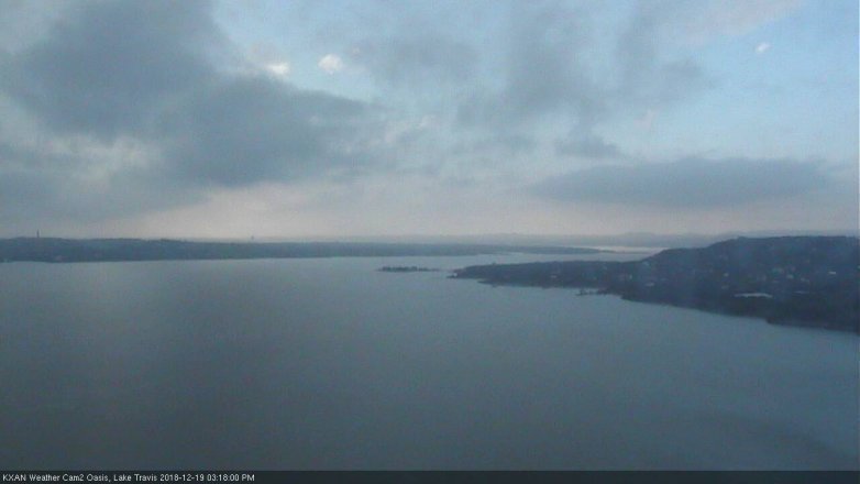 Lake Travis webcam, December 19, 2018 2:20 PM CT