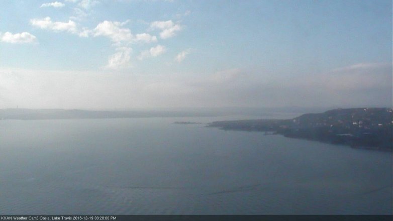 Lake Travis webcam, December 19, 2018 2:30 PM CT
