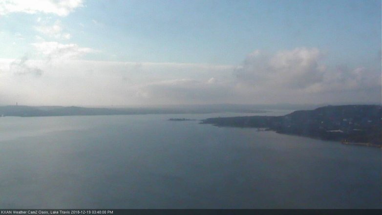 Lake Travis webcam, December 19, 2018 2:50 PM CT