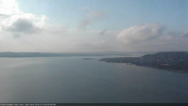 Lake Travis webcam, December 19, 2018 2:55 PM CT