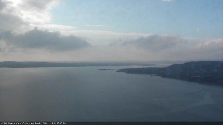 Lake Travis webcam, December 19, 2018 3:05 PM CT