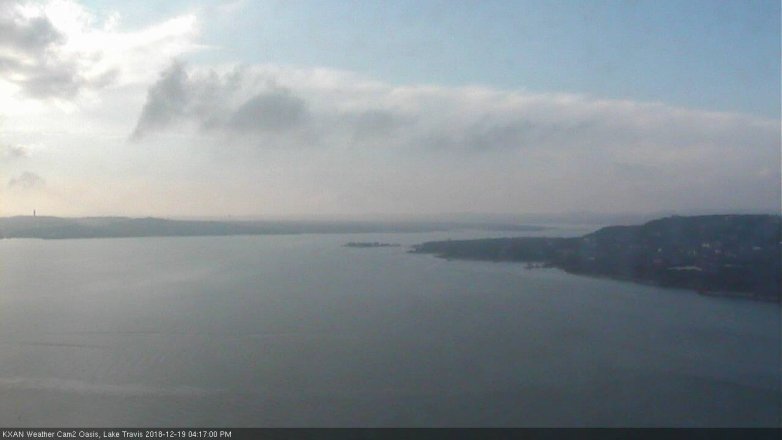 Lake Travis webcam, December 19, 2018 3:20 PM CT