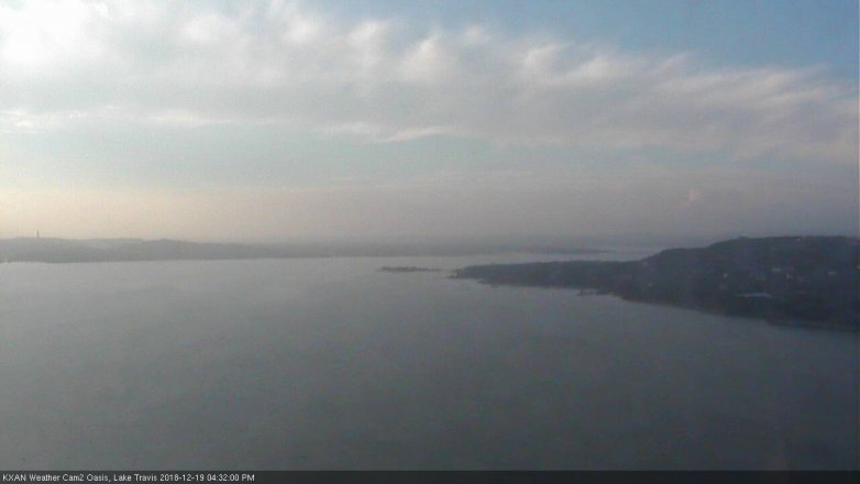 Lake Travis webcam, December 19, 2018 3:35 PM CT