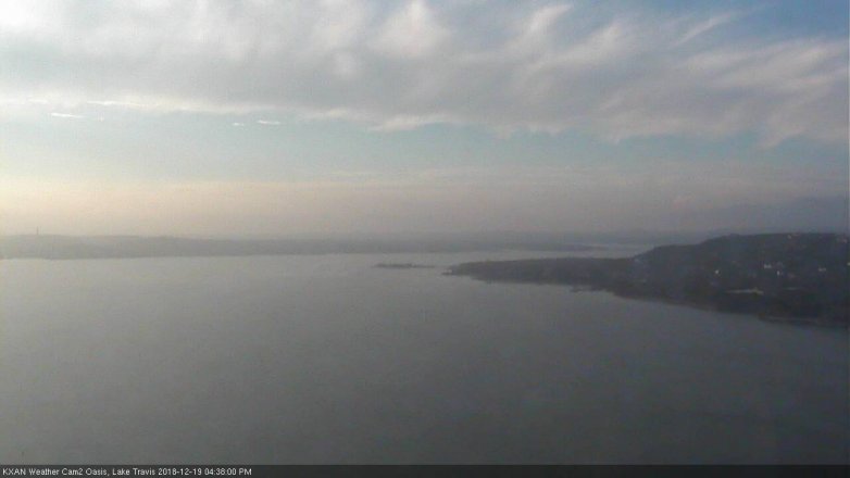 Lake Travis webcam, December 19, 2018 3:40 PM CT