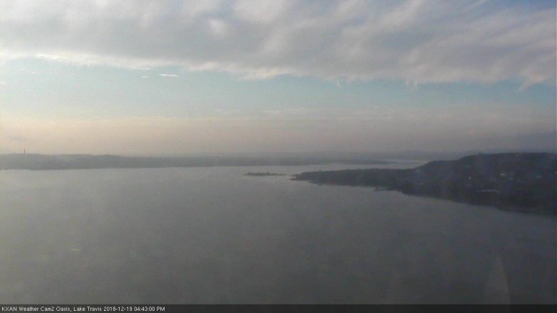 Lake Travis webcam, December 19, 2018 3:45 PM CT
