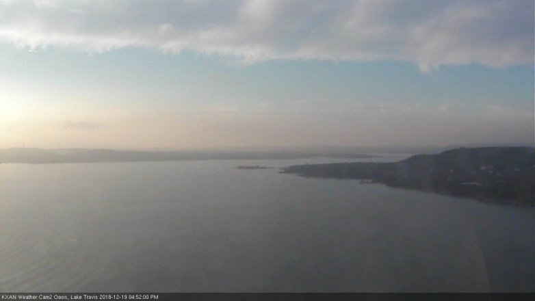 Lake Travis webcam, December 19, 2018 3:55 PM CT