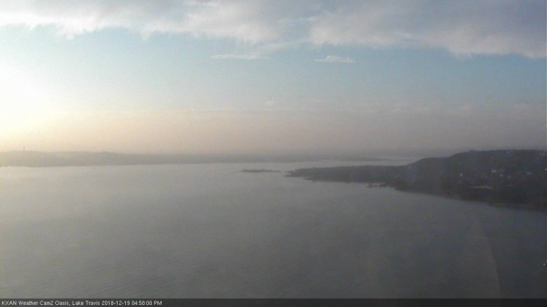 Lake Travis webcam, December 19, 2018 4:00 PM CT