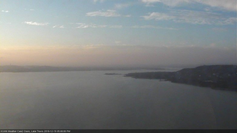 Lake Travis webcam, December 19, 2018 4:10 PM CT