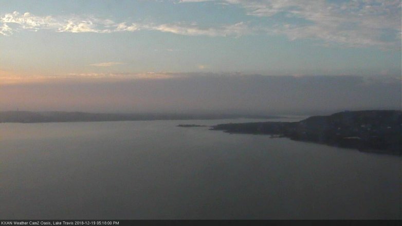 Lake Travis webcam, December 19, 2018 4:20 PM CT