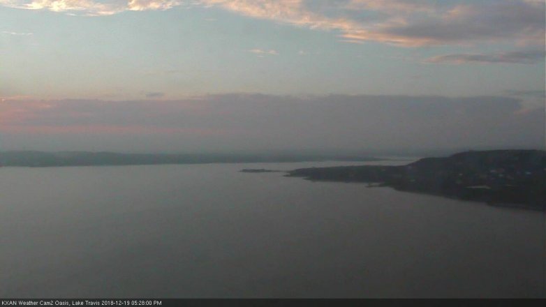 Lake Travis webcam, December 19, 2018 4:30 PM CT