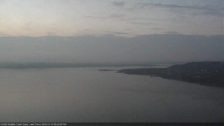 Lake Travis webcam, December 19, 2018 4:45 PM CT