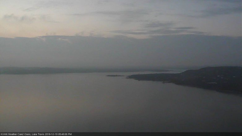 Lake Travis webcam, December 19, 2018 4:50 PM CT