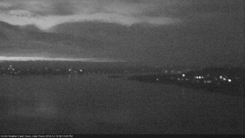 Lake Travis webcam, December 19, 2018 5:15 PM CT