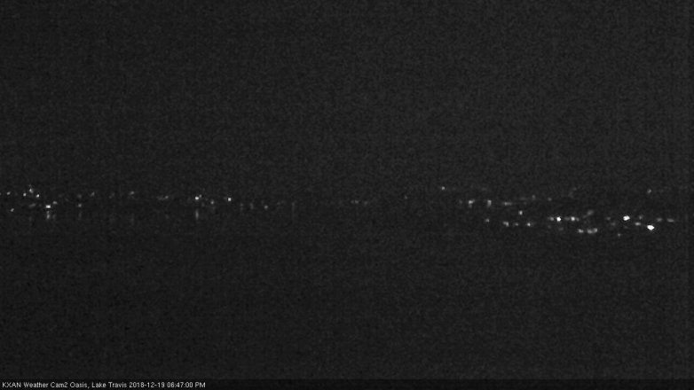 Lake Travis webcam, December 19, 2018 5:50 PM CT