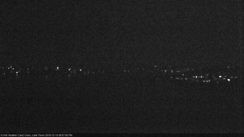 Lake Travis webcam, December 19, 2018 6:00 PM CT