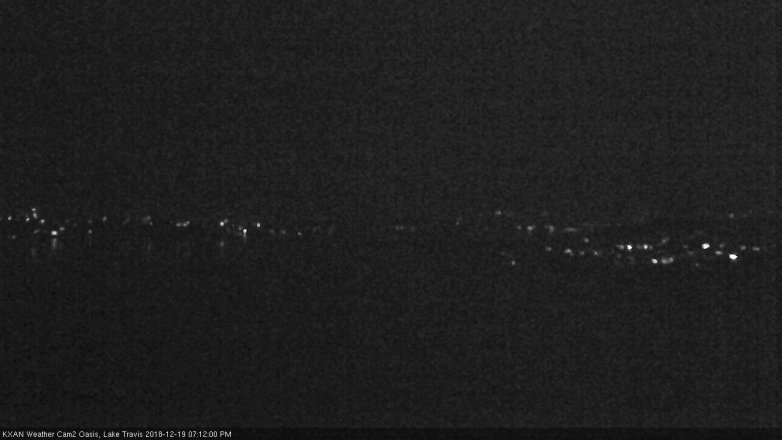 Lake Travis webcam, December 19, 2018 6:15 PM CT