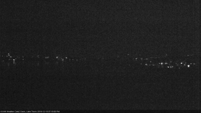 Lake Travis webcam, December 19, 2018 6:20 PM CT