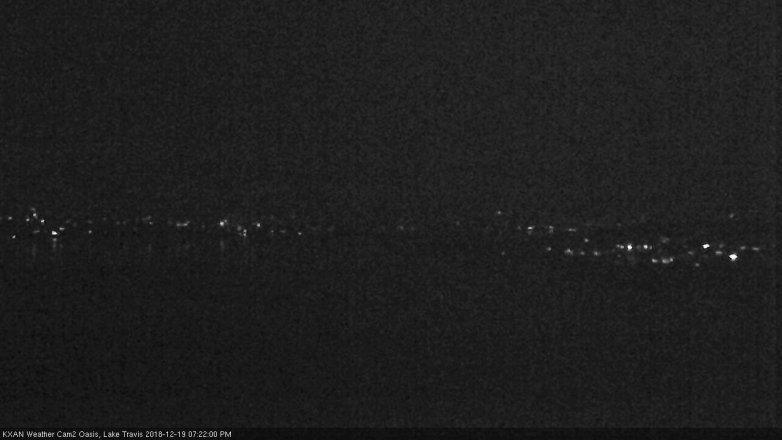 Lake Travis webcam, December 19, 2018 6:25 PM CT