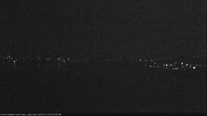 Lake Travis webcam, December 19, 2018 6:30 PM CT