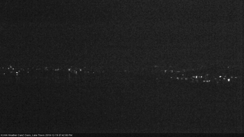 Lake Travis webcam, December 19, 2018 6:45 PM CT
