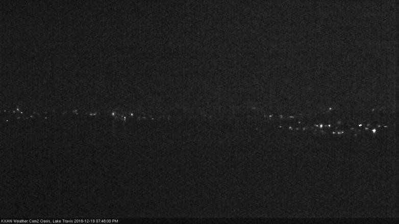 Lake Travis webcam, December 19, 2018 6:50 PM CT
