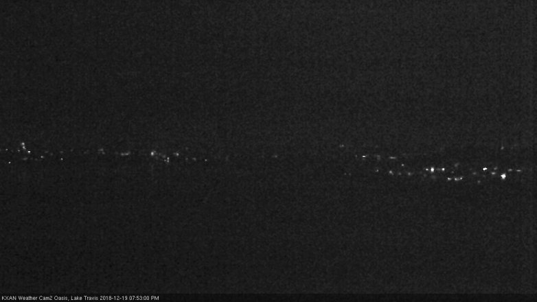 Lake Travis webcam, December 19, 2018 6:55 PM CT