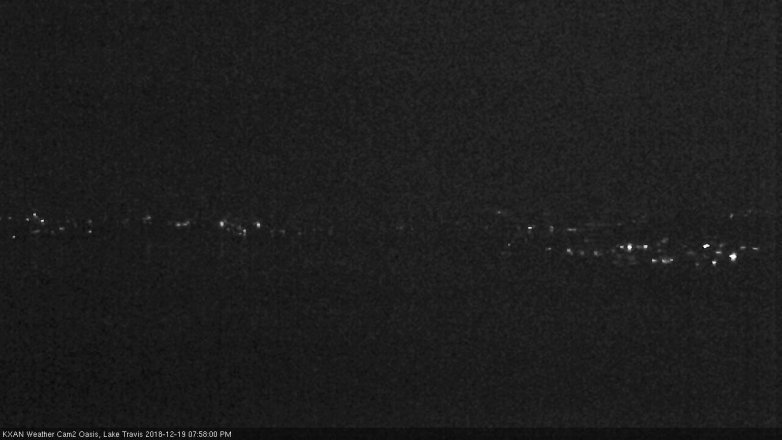 Lake Travis webcam, December 19, 2018 7:00 PM CT