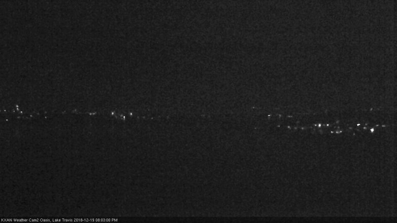 Lake Travis webcam, December 19, 2018 7:05 PM CT