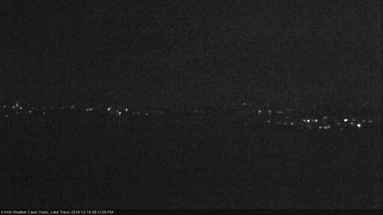 Lake Travis webcam, December 19, 2018 7:15 PM CT