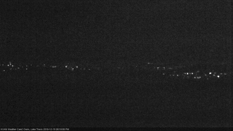 Lake Travis webcam, December 19, 2018 7:20 PM CT