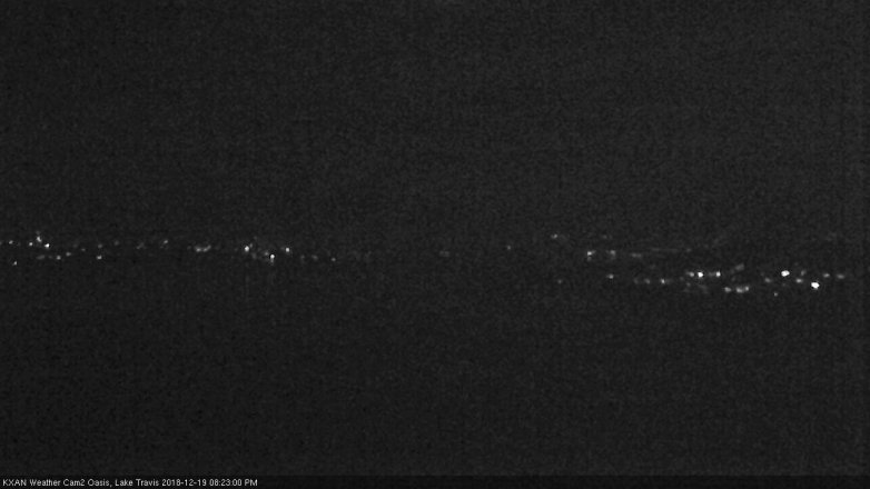Lake Travis webcam, December 19, 2018 7:25 PM CT