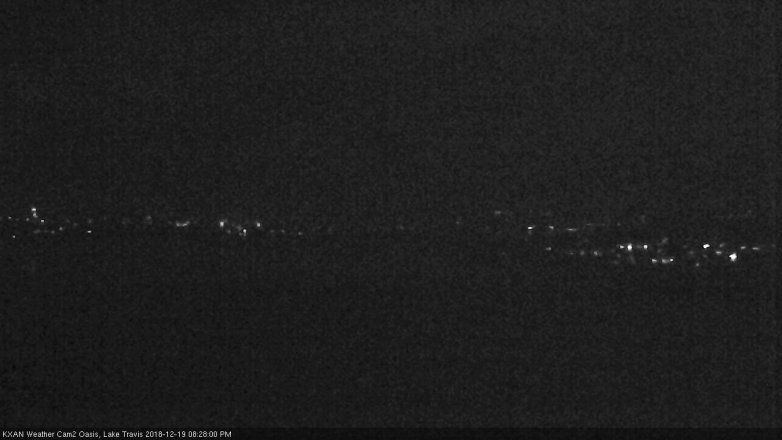 Lake Travis webcam, December 19, 2018 7:30 PM CT