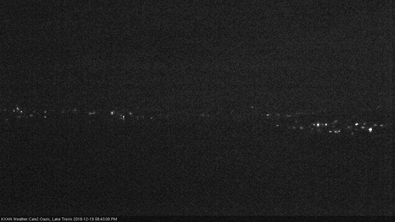 Lake Travis webcam, December 19, 2018 7:45 PM CT