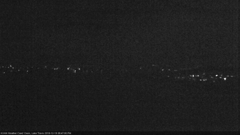 Lake Travis webcam, December 19, 2018 7:50 PM CT