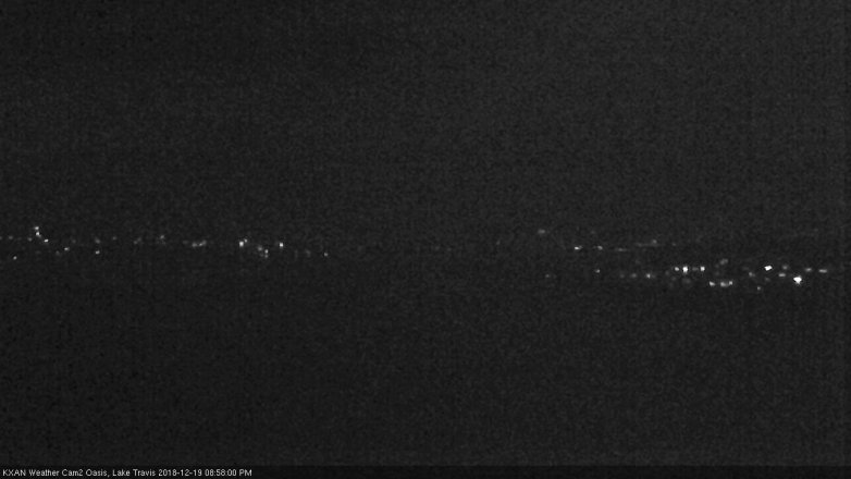 Lake Travis webcam, December 19, 2018 8:00 PM CT