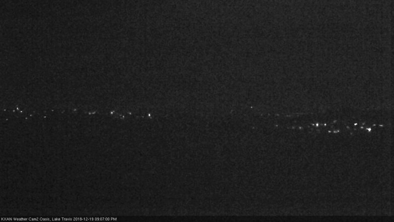 Lake Travis webcam, December 19, 2018 8:10 PM CT