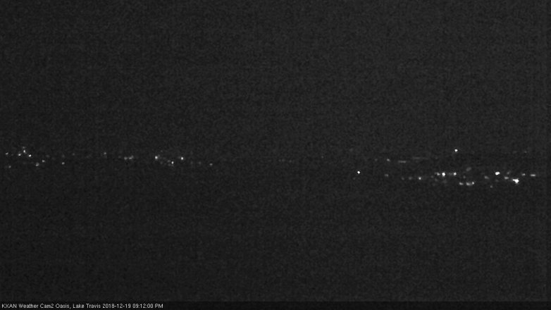 Lake Travis webcam, December 19, 2018 8:15 PM CT
