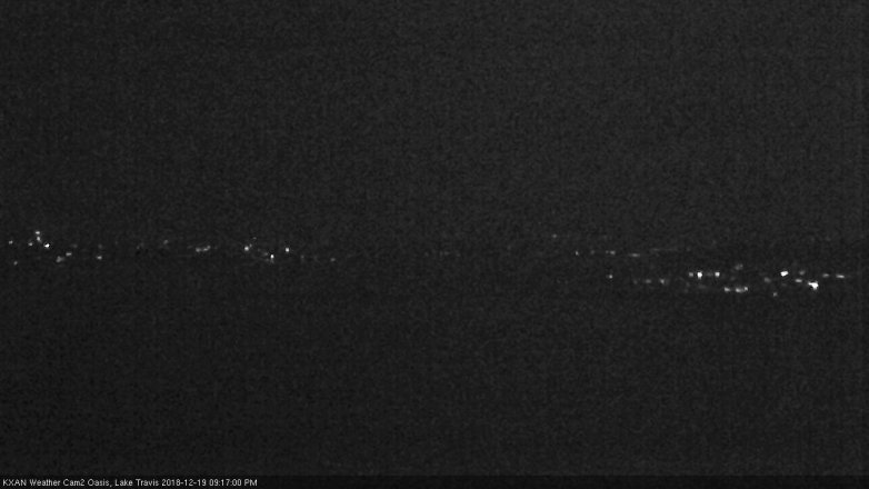 Lake Travis webcam, December 19, 2018 8:20 PM CT