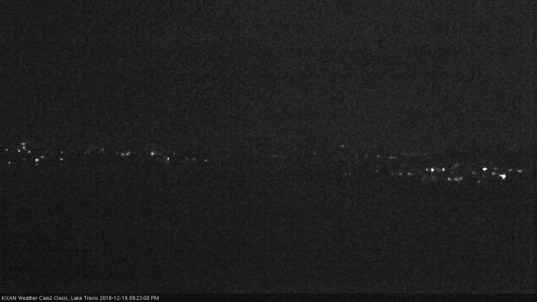 Lake Travis webcam, December 19, 2018 8:25 PM CT