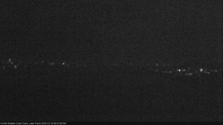 Lake Travis webcam, December 19, 2018 8:40 PM CT