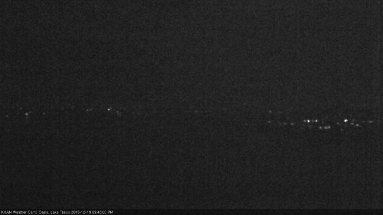 Lake Travis webcam, December 19, 2018 8:45 PM CT