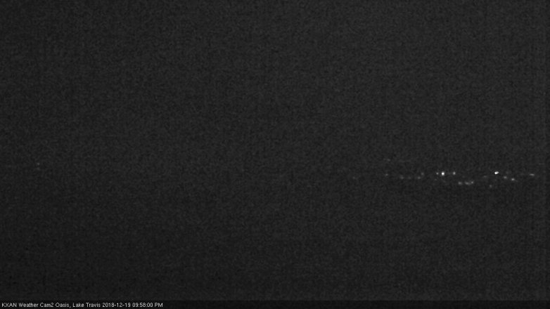 Lake Travis webcam, December 19, 2018 9:00 PM CT