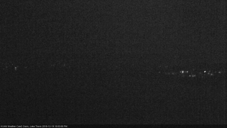 Lake Travis webcam, December 19, 2018 9:05 PM CT