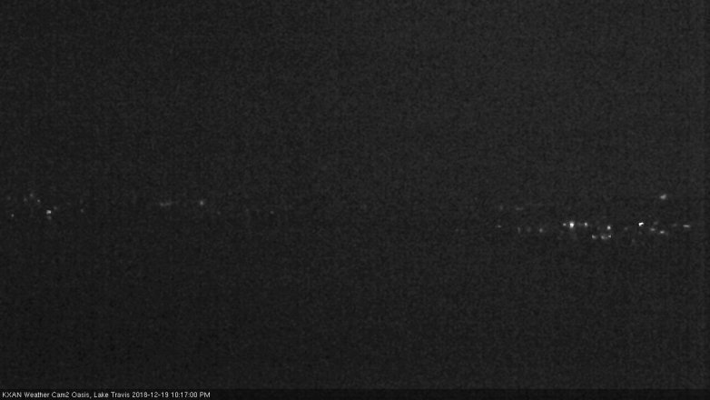 Lake Travis webcam, December 19, 2018 9:20 PM CT