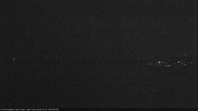 Lake Travis webcam, December 19, 2018 9:45 PM CT