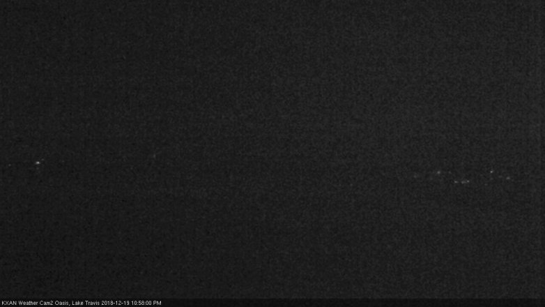 Lake Travis webcam, December 19, 2018 10:00 PM CT