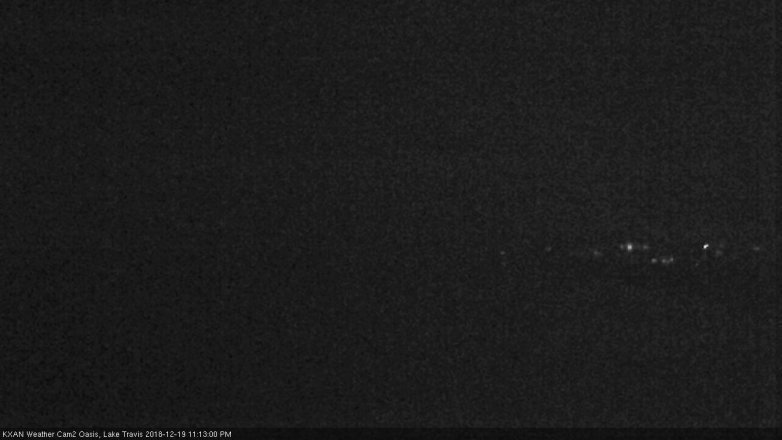 Lake Travis webcam, December 19, 2018 10:15 PM CT