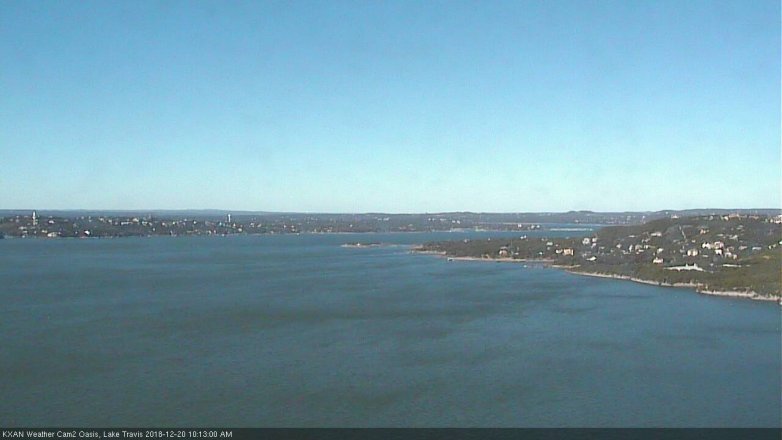 Lake Travis webcam, December 20, 2018 9:15 AM CT